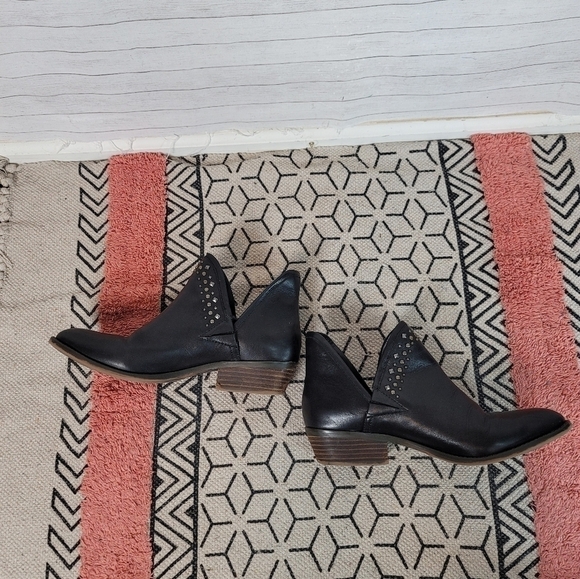LUCKY BRAND KENDY BLACK STUDDED BOOTIES, SZ 10 - Picture 11 of 14